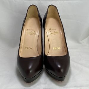 COPY - Christian Louboutin Brown Leather Bianca Platform Pumps Size 35.5 EU / 5…